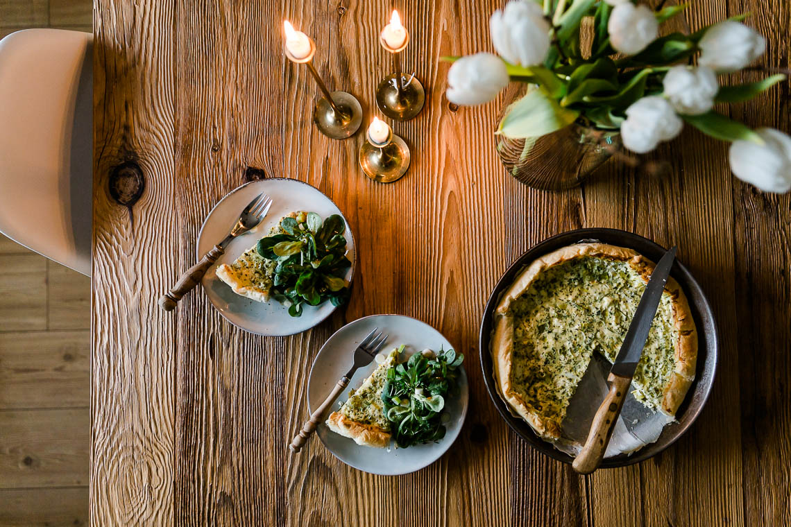 Schnelle Quiche mit Kräutern von iglo, Ricotta und Feta - Nadine Burck