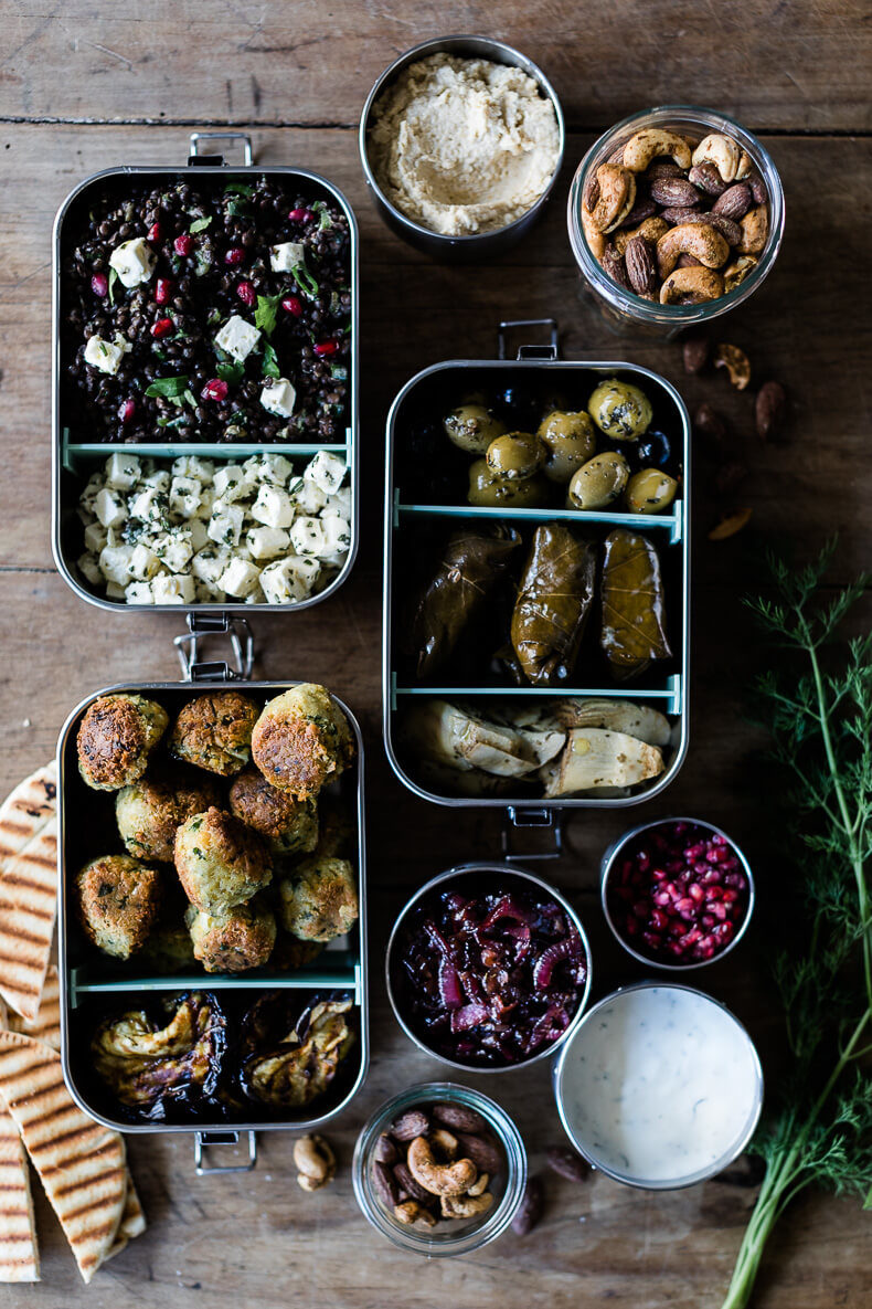 Meal Prep Ideen & Rezepte // Falafel, Hummus, Zwiebelchutney, Gewürznüsse, Belugalinsen-Salat & Co 